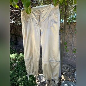 Vintage max studio silk/cotton ballon pants. Gold. Size L